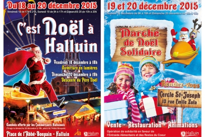 Deux marchés de Noël, deux styles différents mais avec le même esprit festif !