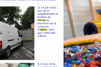 Mission livraison des dons de bouchons accomplie