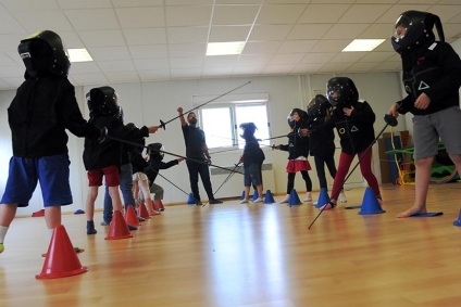 Une leçon d’escrime à l’école Marie-Curie (en images)