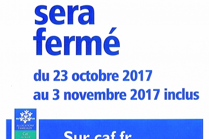 Fermeture de l'accueil CAF